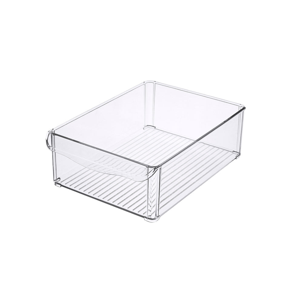 Fresco Stackable Bins, Set of 5 - Clear