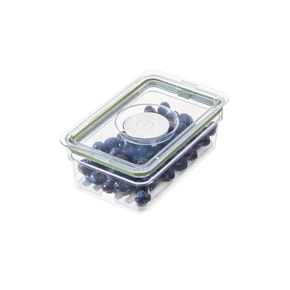 Short Produce Storage Container with Insert Tray Medium