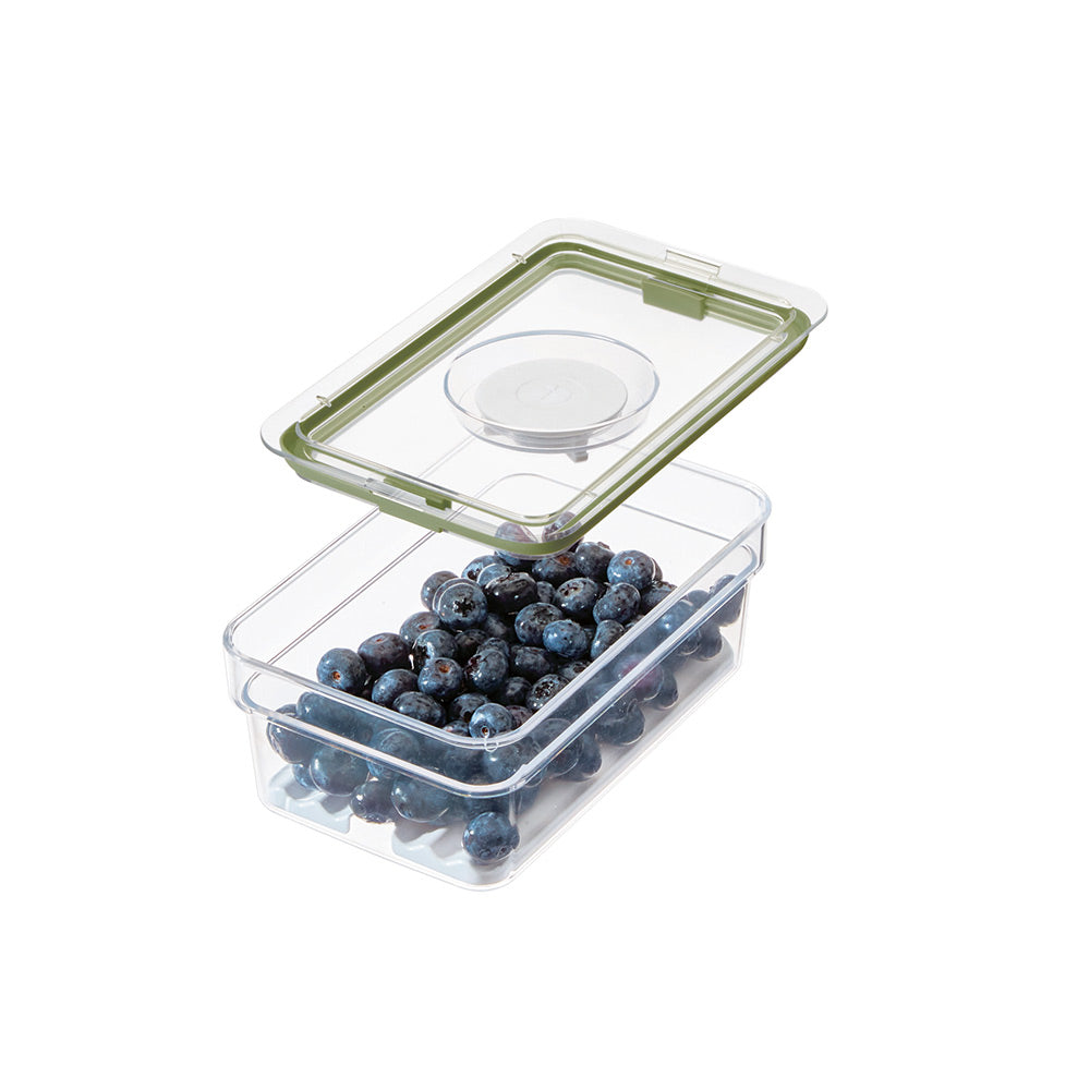 Short Produce Storage Container with Insert Tray Medium