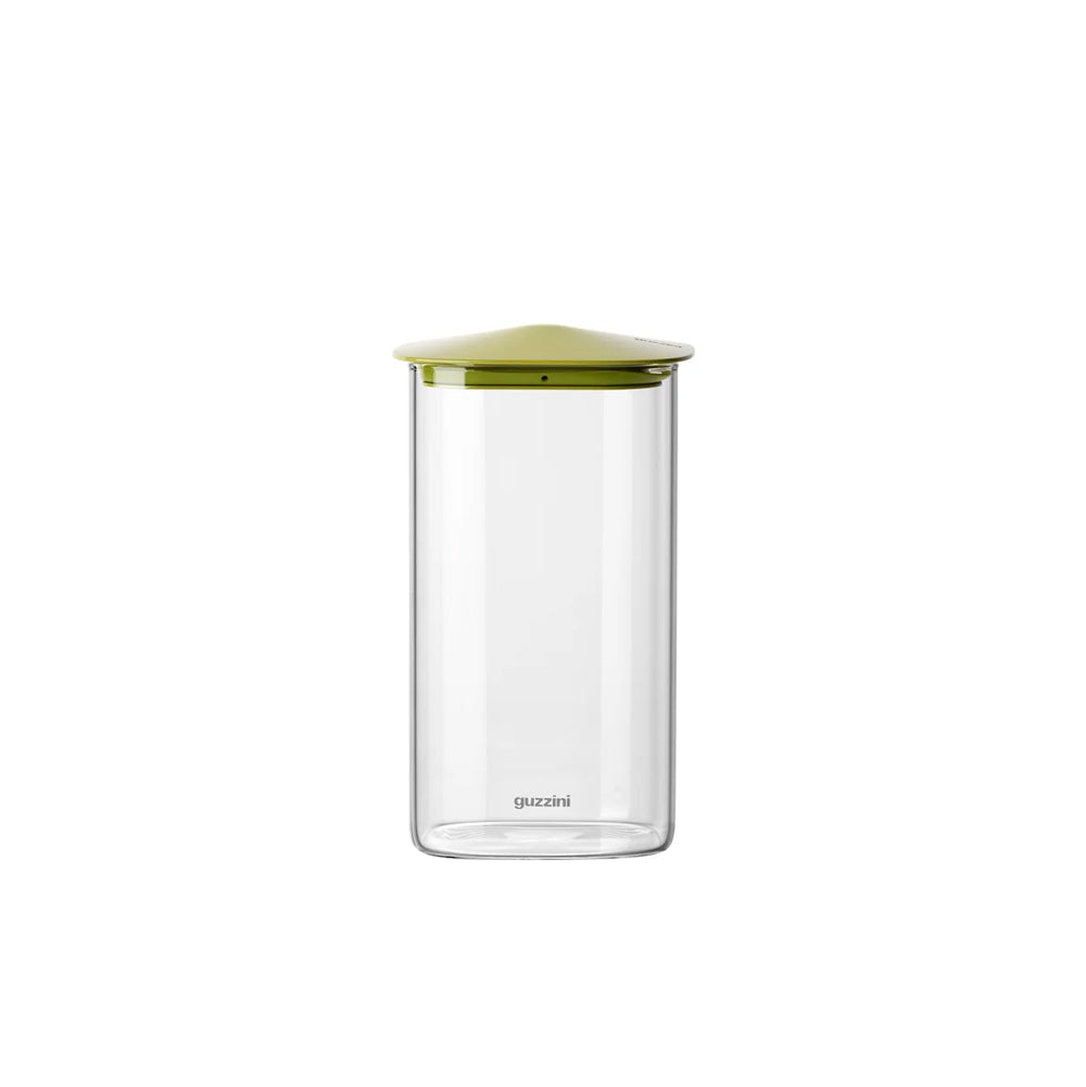 Fresh & Style Rectangular Glass Storage Box 1300ml - Green