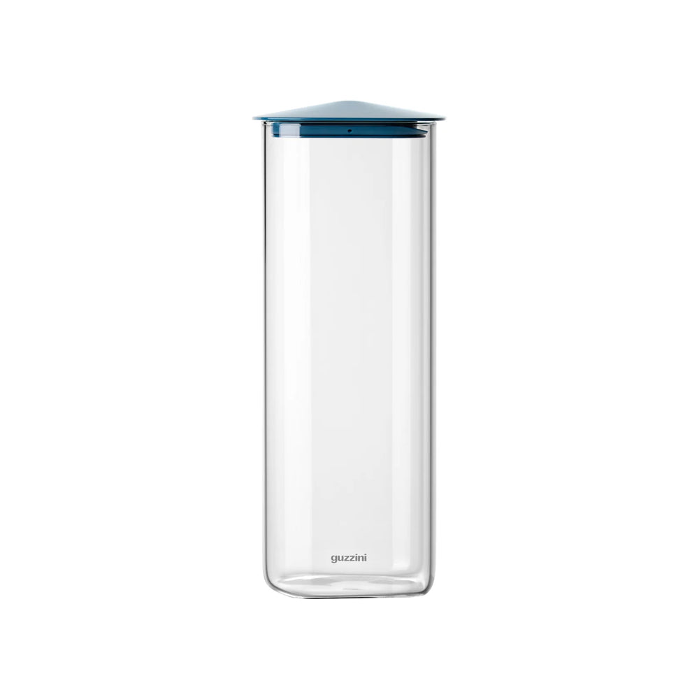 Fresh & Style Rectangular Glass Storage Box 2100ml - Blue