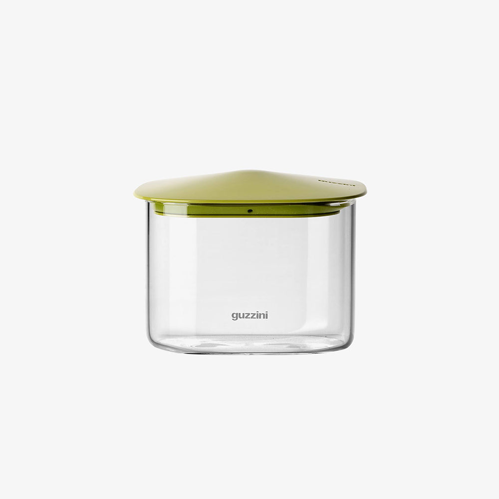 Fresh & Style Rectangular Glass Storage Box 600ml - Green