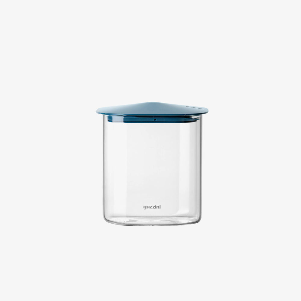 Fresh & Style Rectangular Glass Storage Box 1000ml - Blue