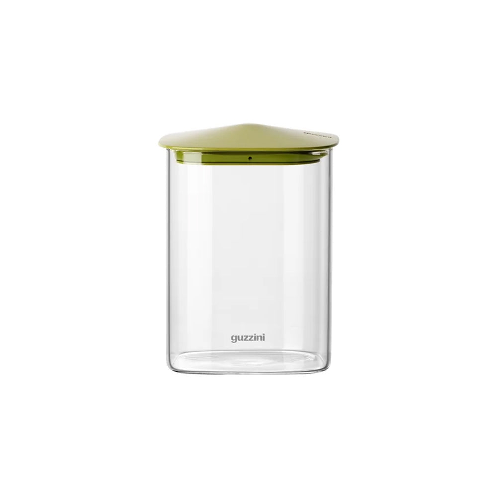 Fresh & Style Rectangular Glass Storage Box 1000ml - Green