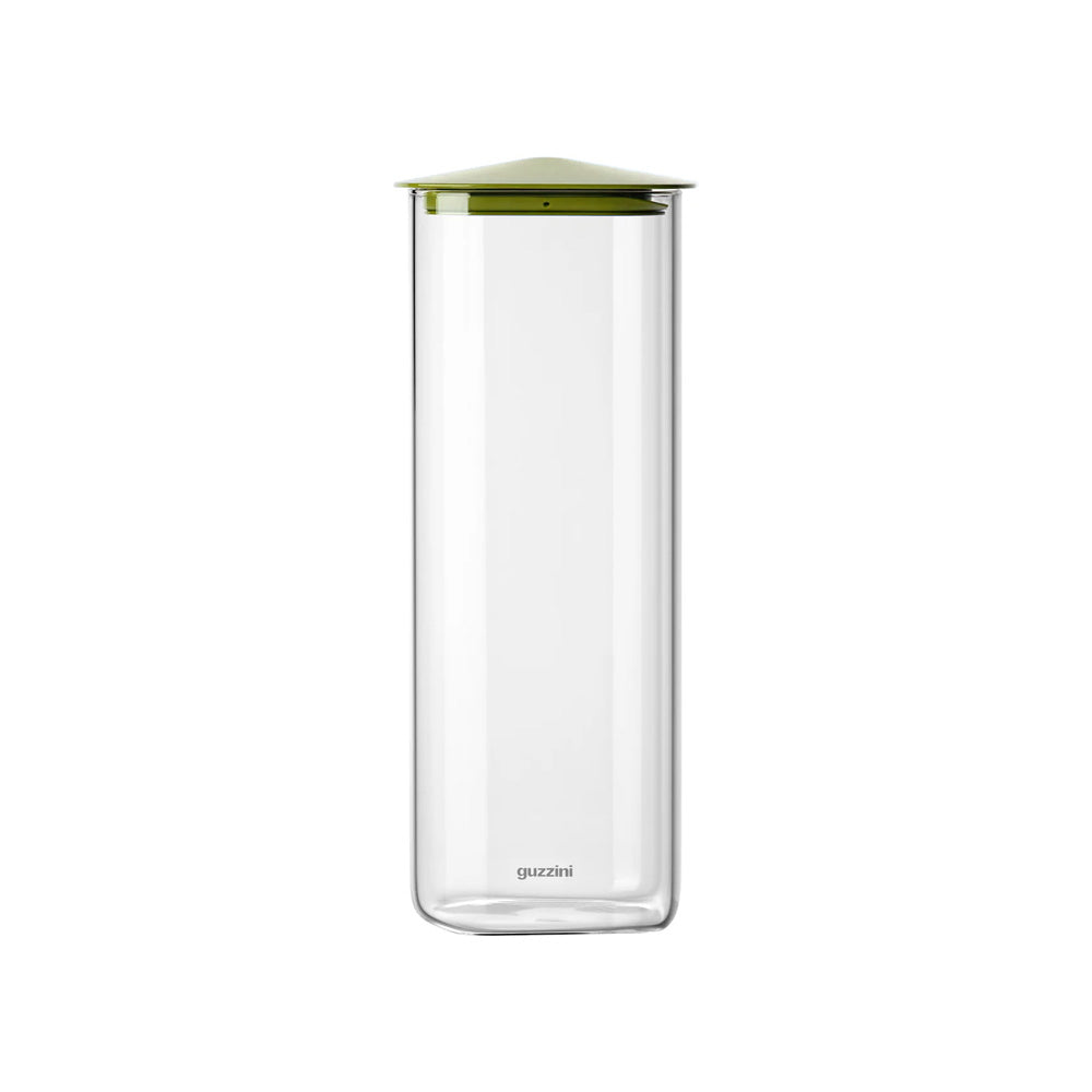 Fresh & Style Rectangular Glass Storage Box 2100ml - Green
