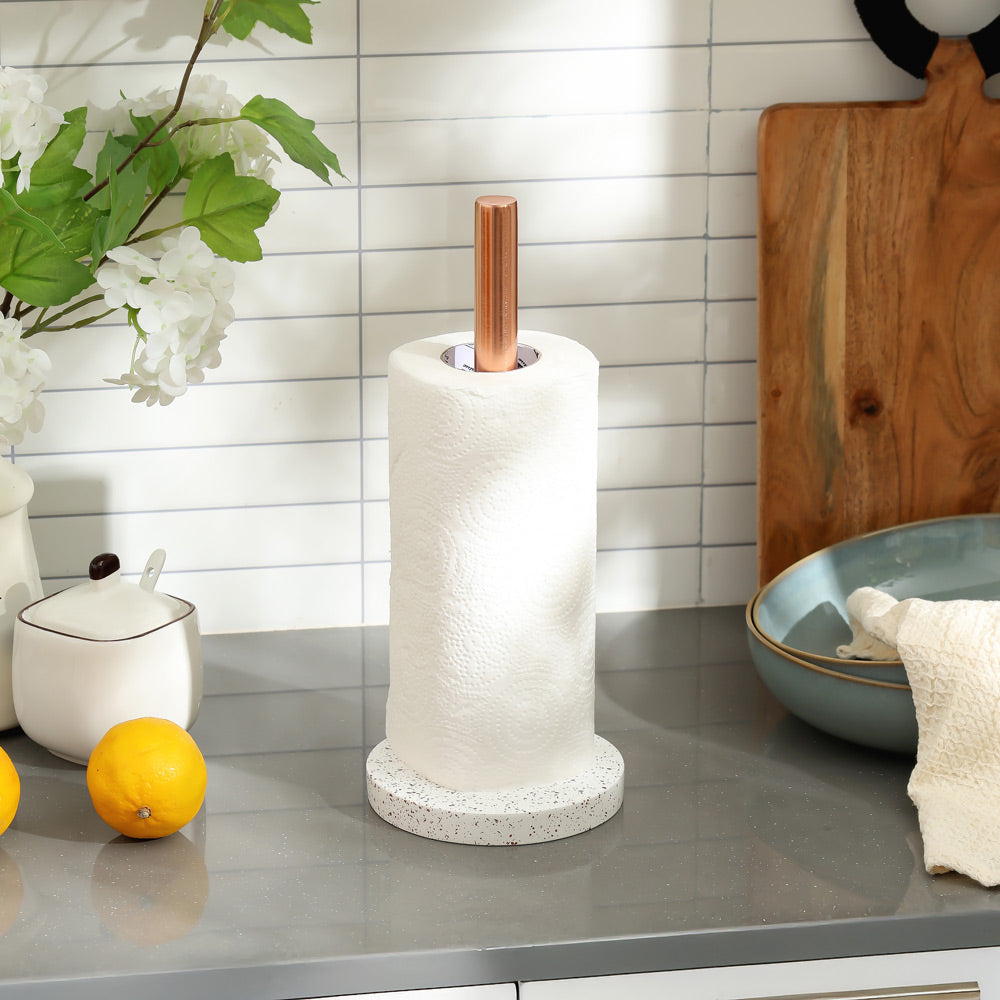 Fuse Paper Towel Holder - Speckled White