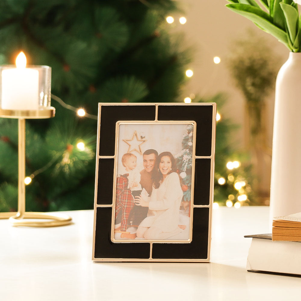 Gala Photo Frame Medium - Black Gold