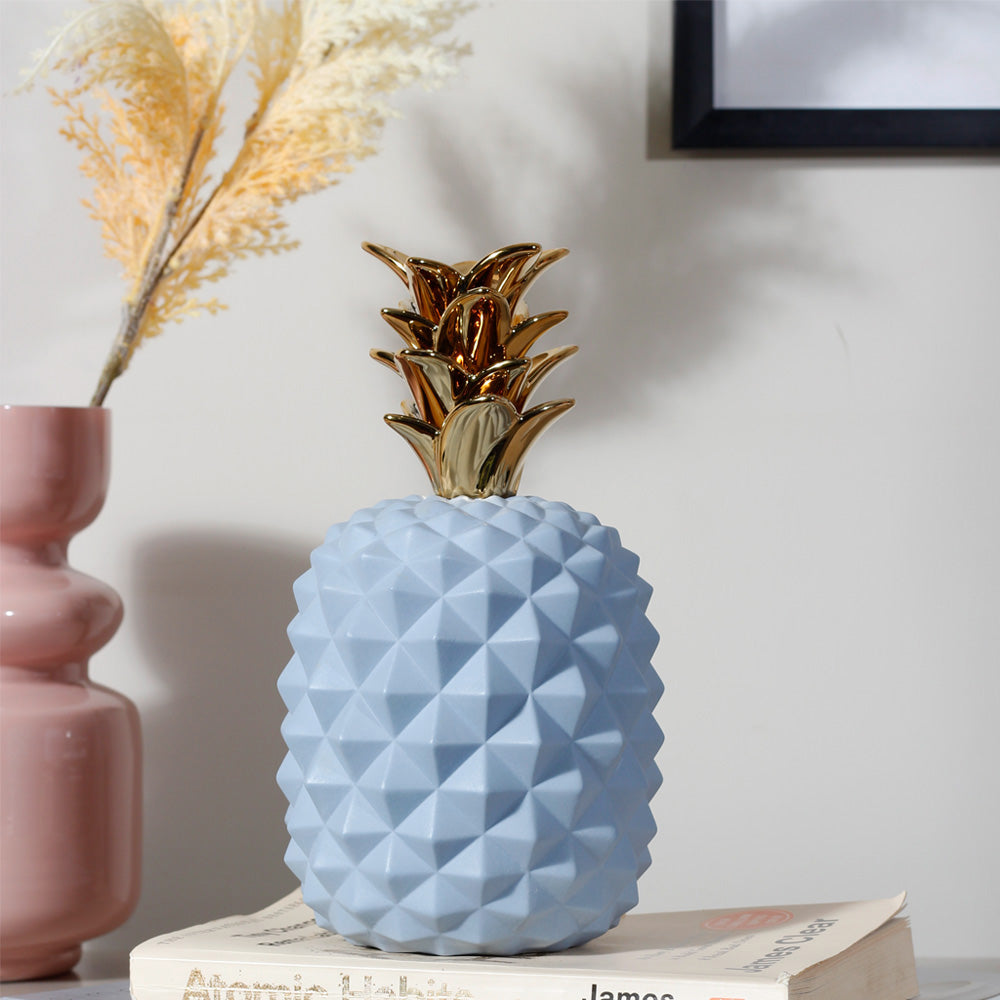 Geometric Pineapple Accent - Blue