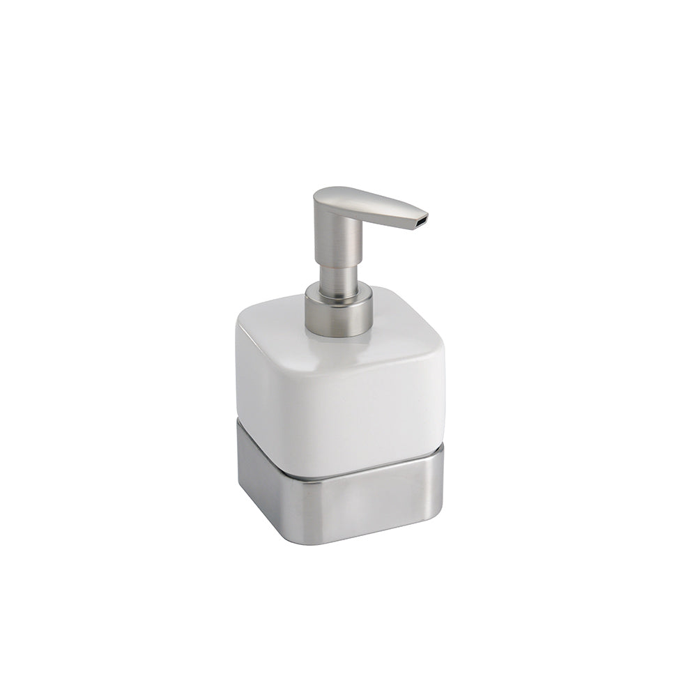 Gia Soap Dispenser - White Chrome