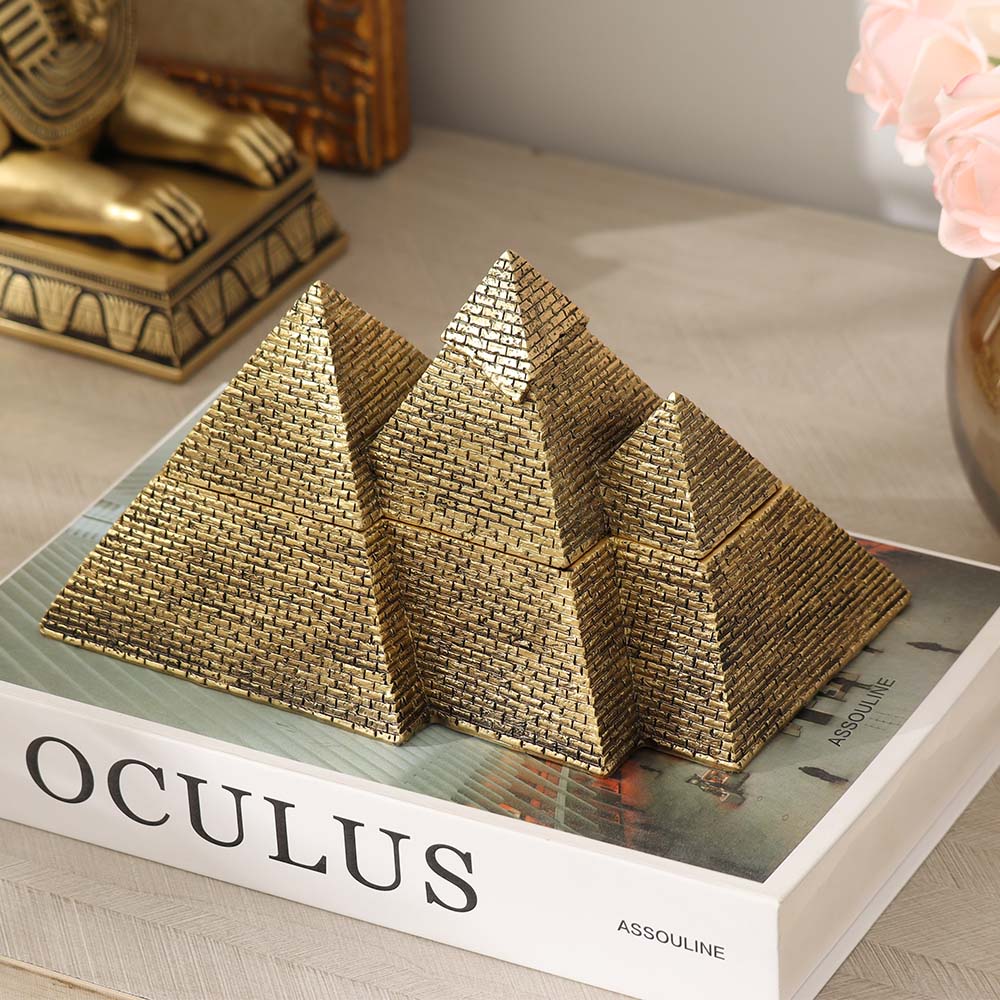 Giza Storage Box - Dull Gold