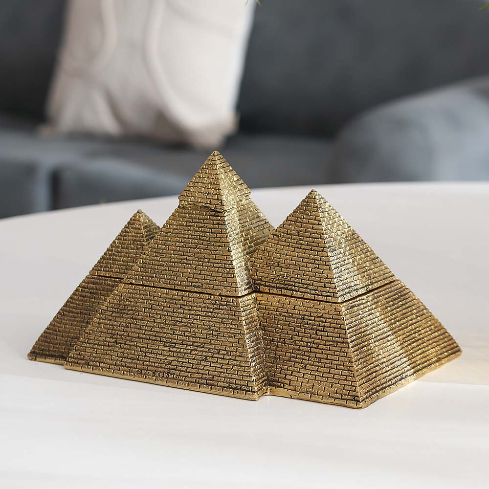 Giza Storage Box - Dull Gold