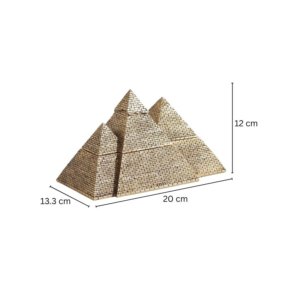 Giza Storage Box - Dull Gold