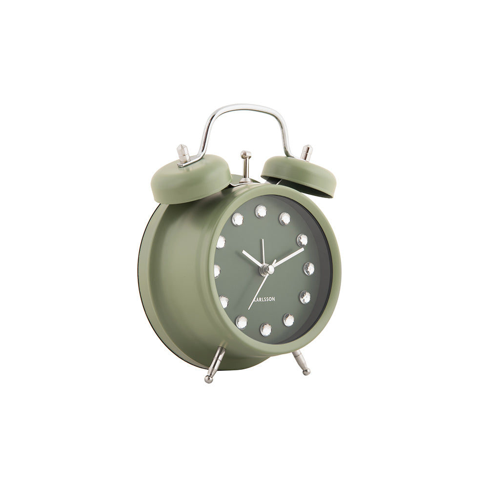 Glam Diamonds Alarm Clock - Green