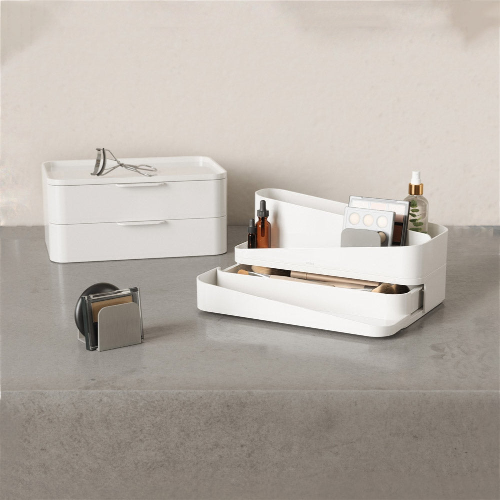 Glam Organiser Large - White & Grey