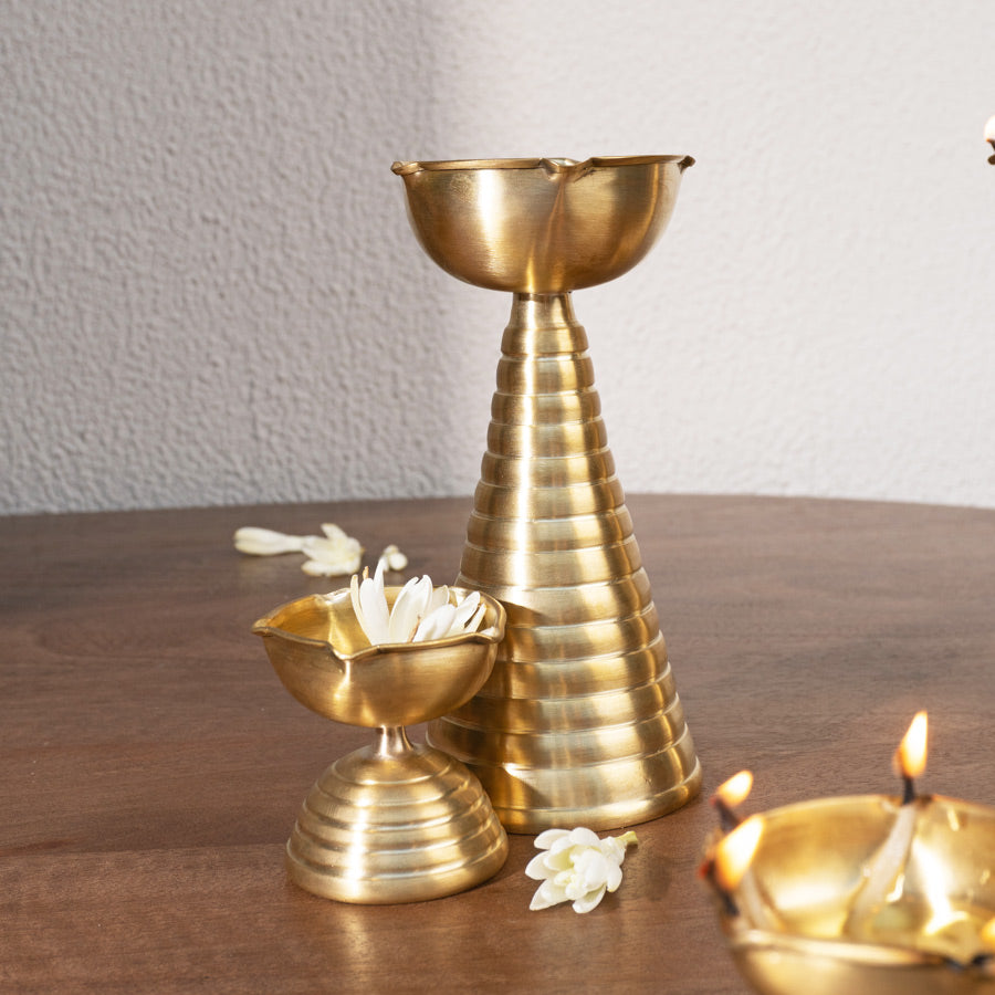 Brass Diyas Gift Set of 2