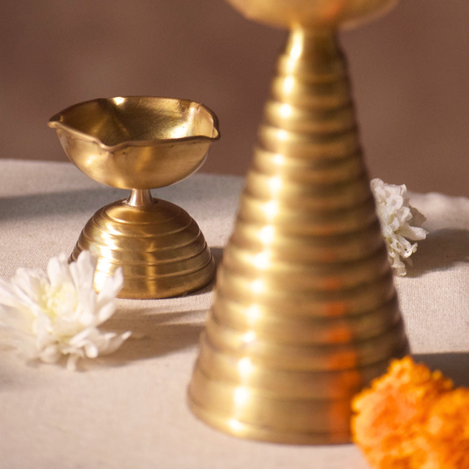 Brass Diyas Gift Set of 2