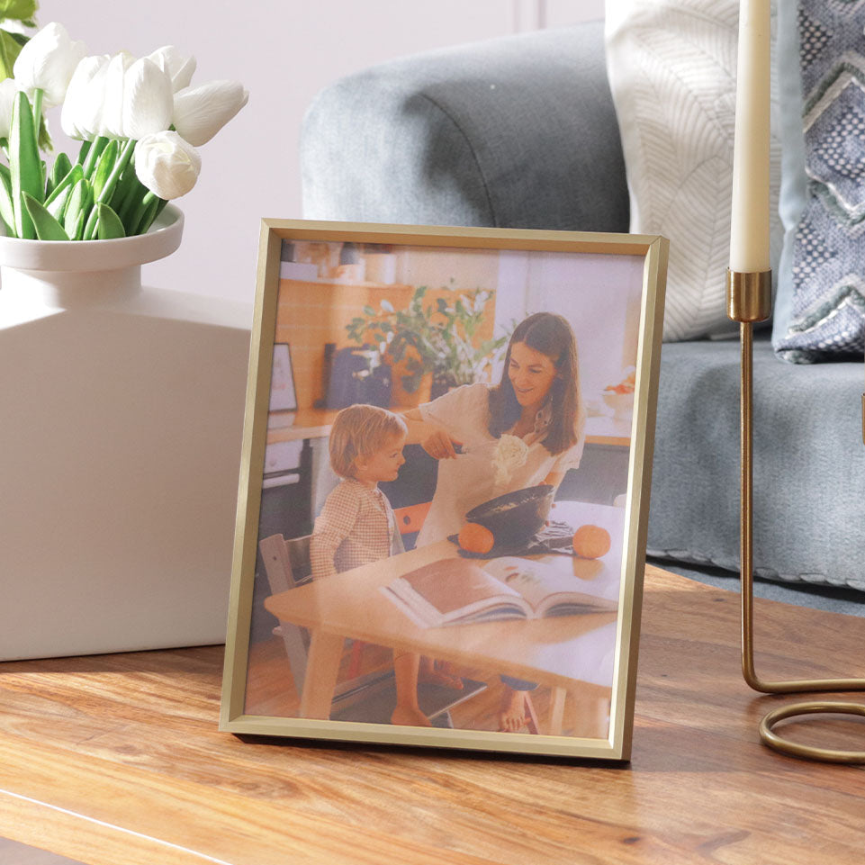Enhabit Gleam Metal Photo Frame Extra Large - Gold
