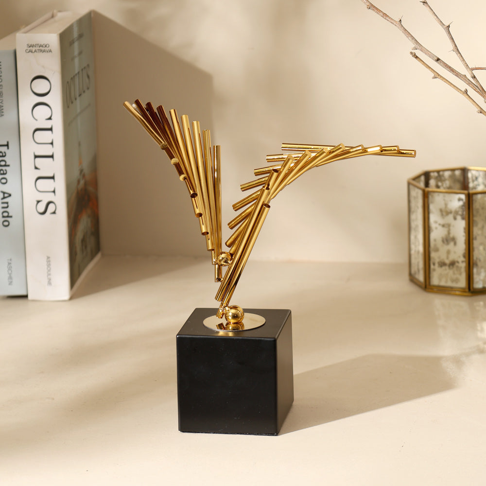 Glide Decorative Sculpture - Gold