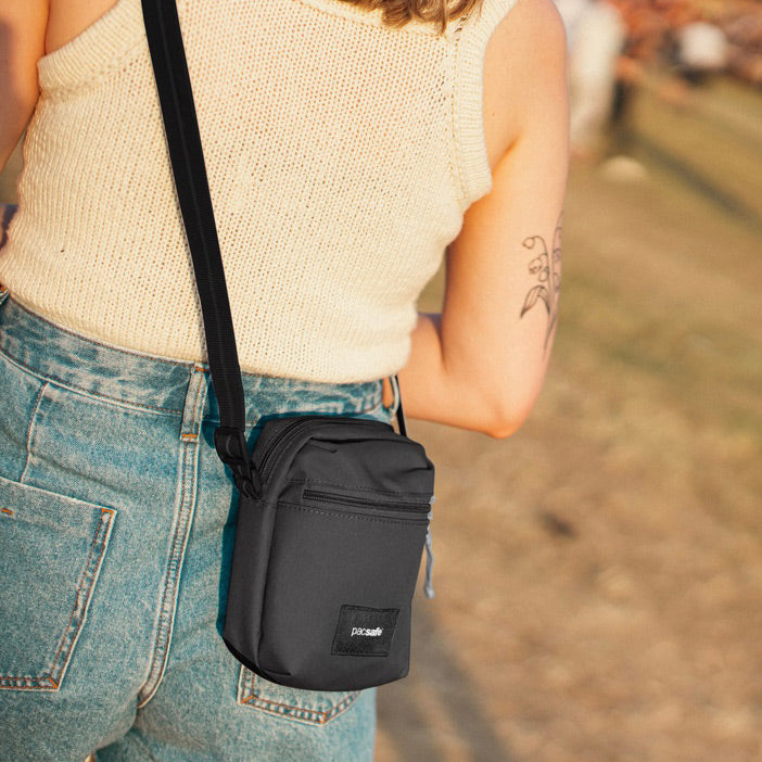 Go Anti-Theft Micro Crossbody Bag - Jet Black