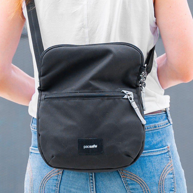 Go Anti-Theft Saddle Crossbody Bag - Jet Black