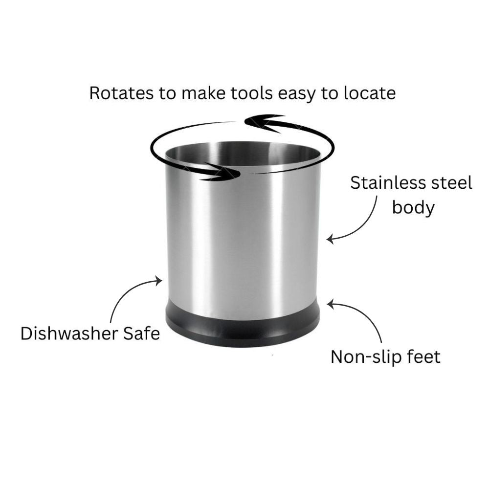 Good Grips Rotating Utensil Holder - Stainless Steel