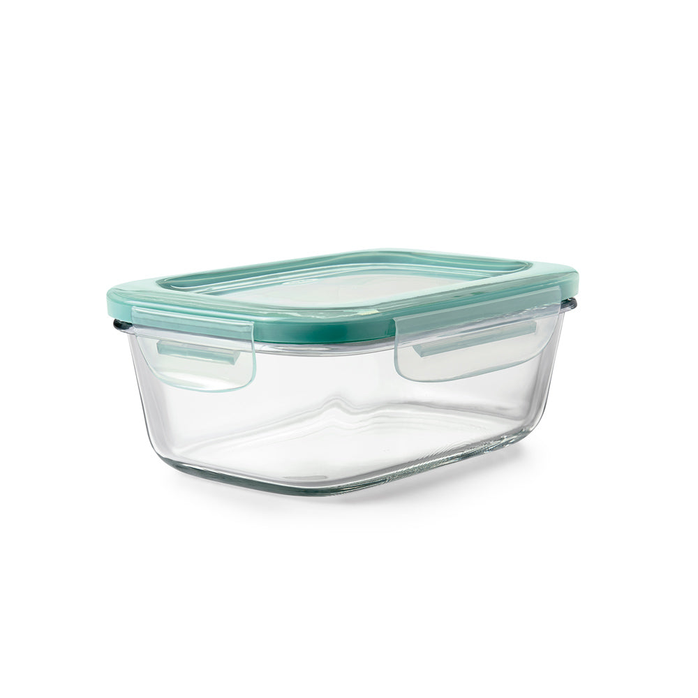 Smart Seal Rectangular Glass Container - 800ml