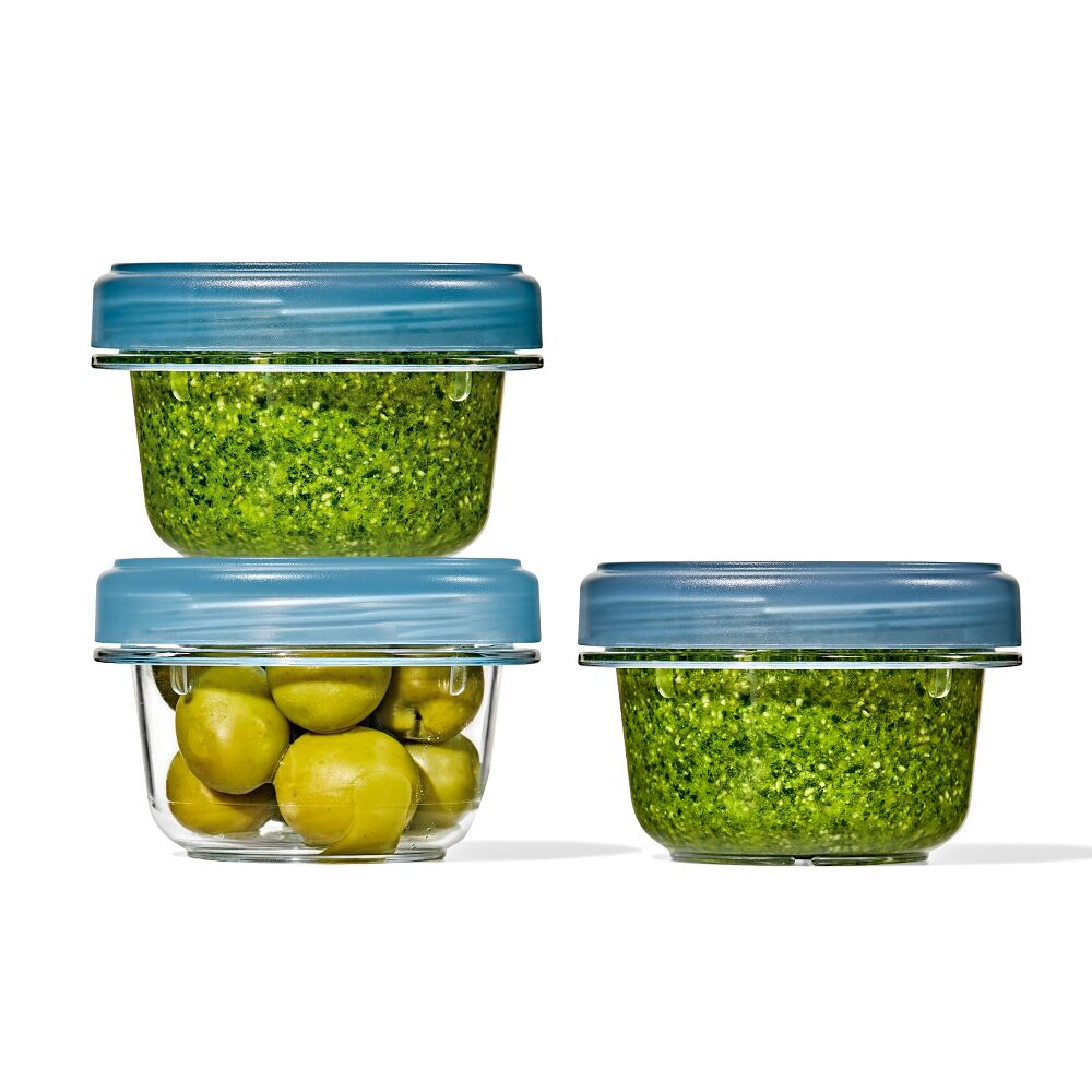 Good Grips Twist & Stack Containers, Set of 3 - Blue