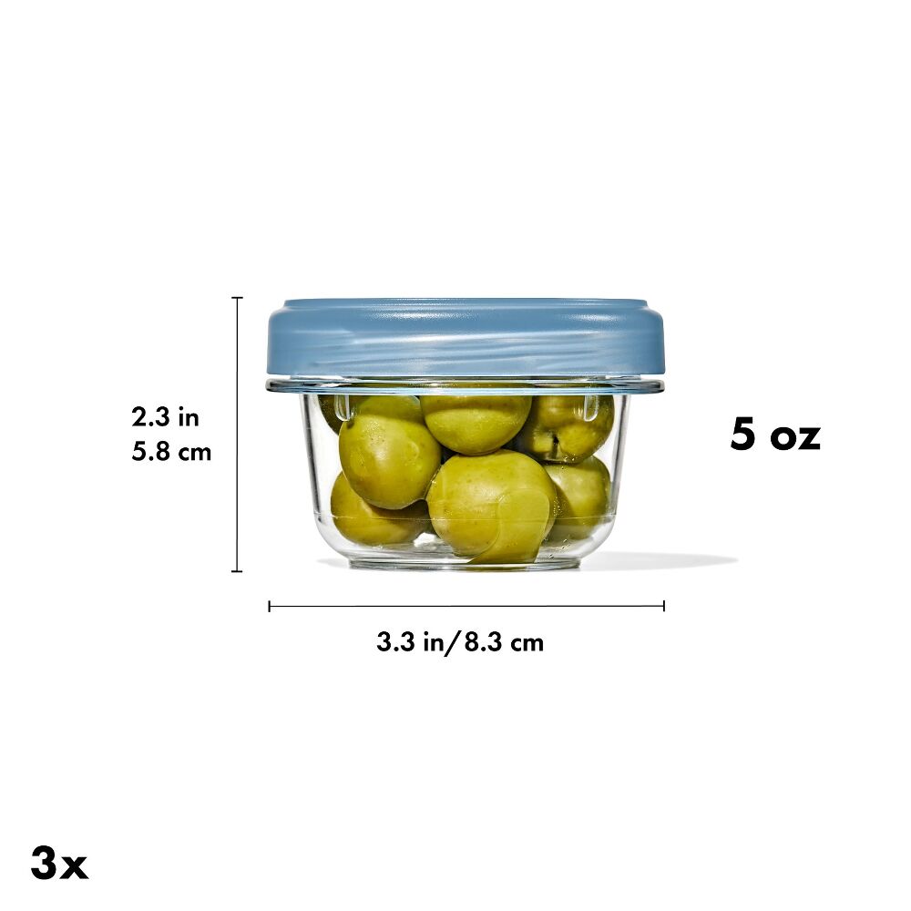 Good Grips Twist & Stack Containers, Set of 3 - Blue