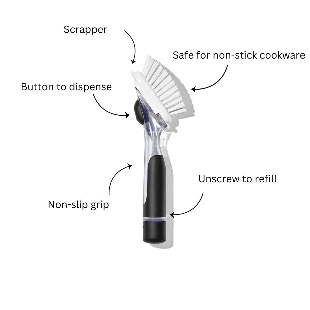 Good Grips Soap Dispensing Dish Brush - Black