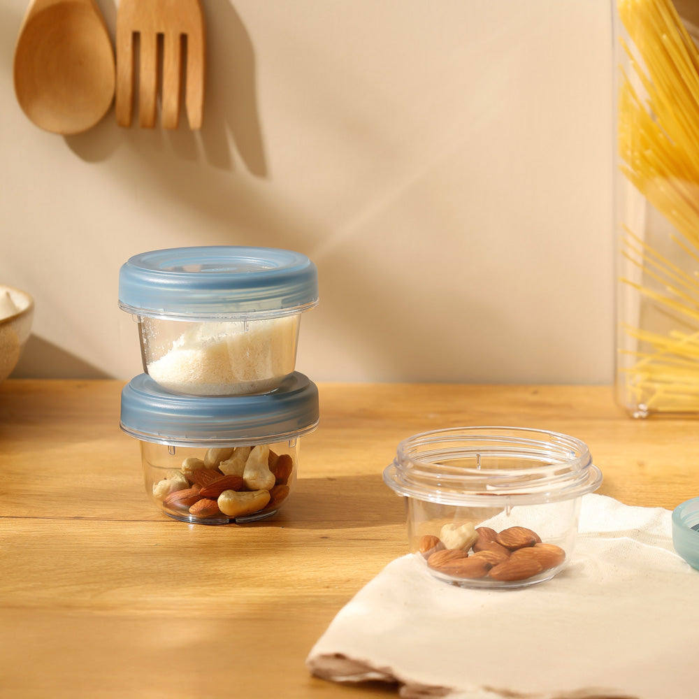 Good Grips Twist & Stack Containers, Set of 3 - Blue