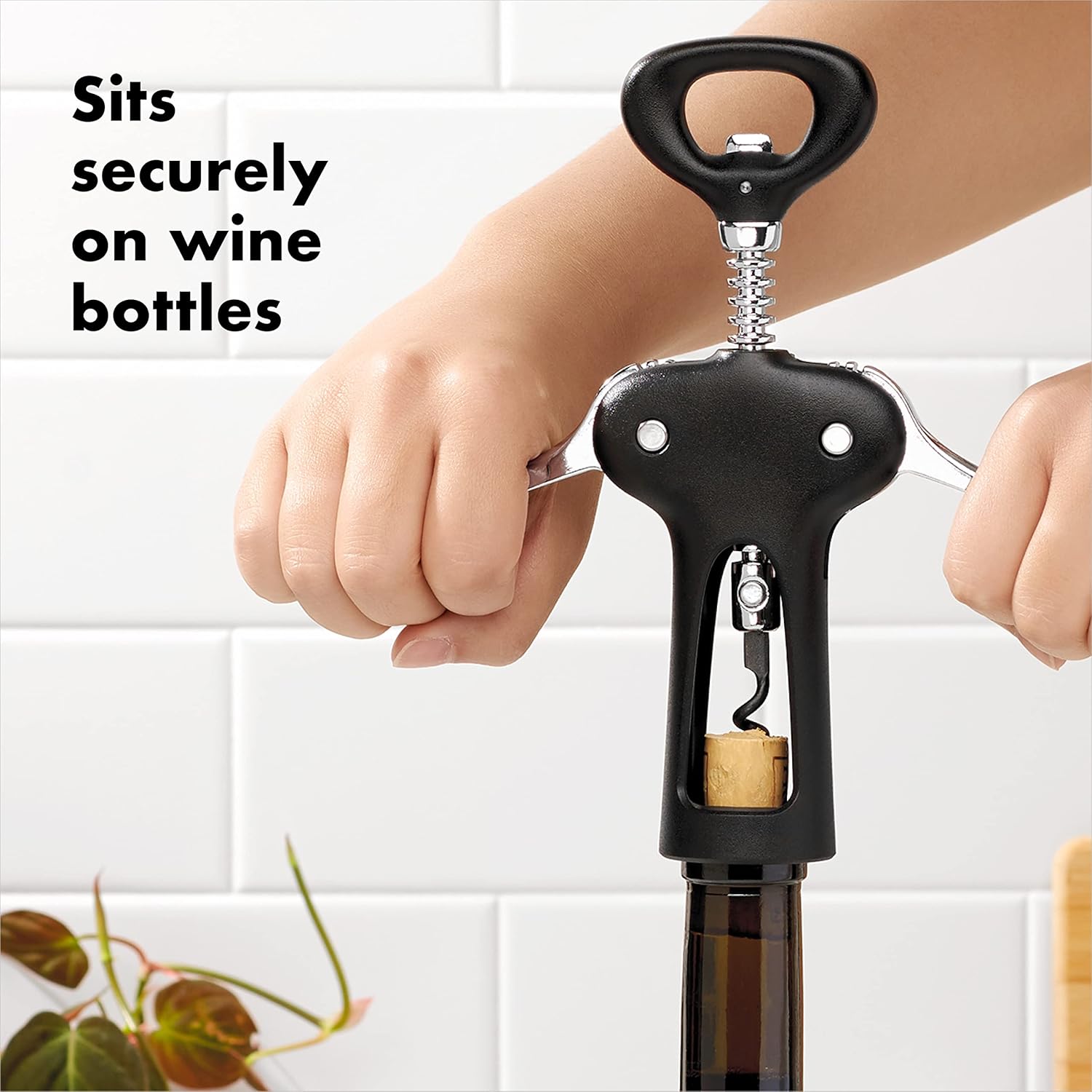 Good Grips Winged Corkscrew with Bottle Opener