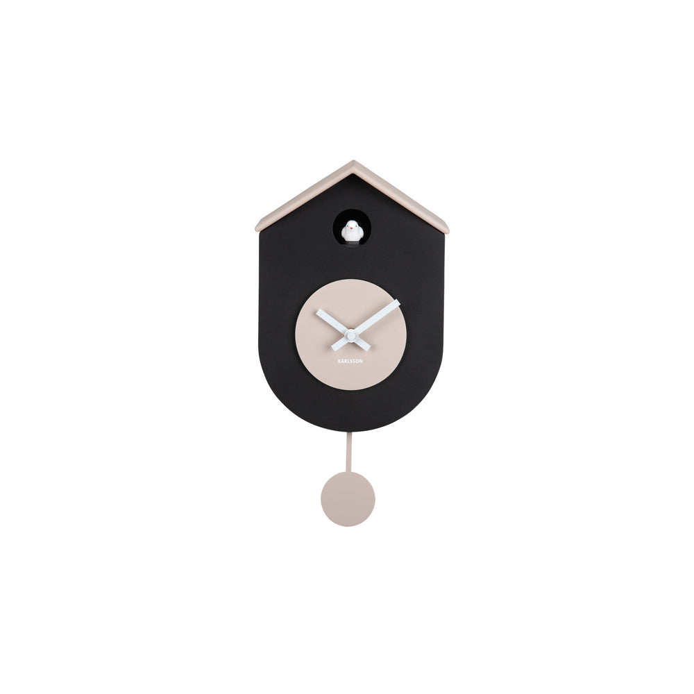 Grato Cuckoo Wall Clock - Black