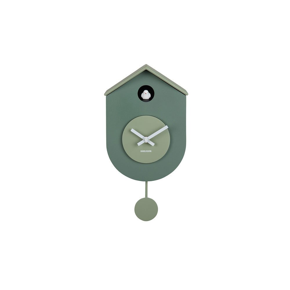 Grato Cuckoo Wall Clock - Green