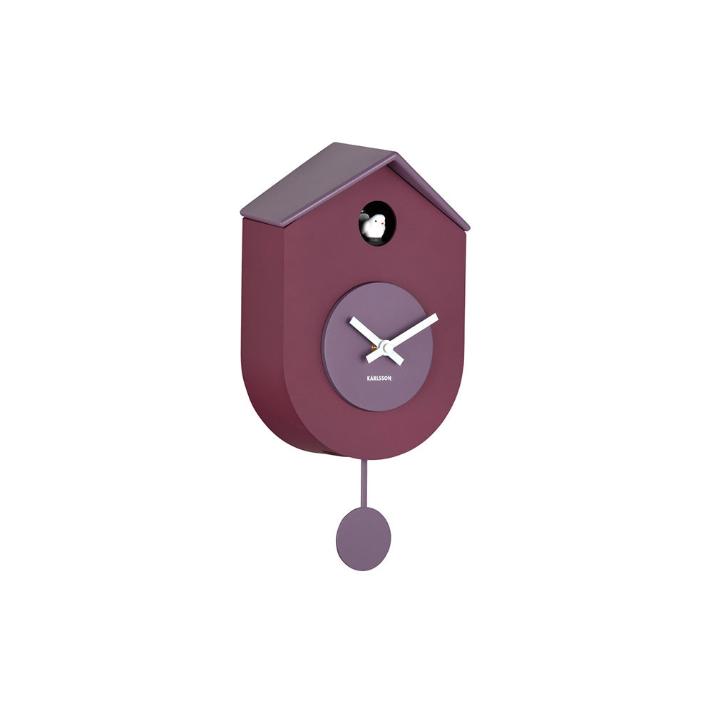 Grato Cuckoo Wall Clock - Mauve