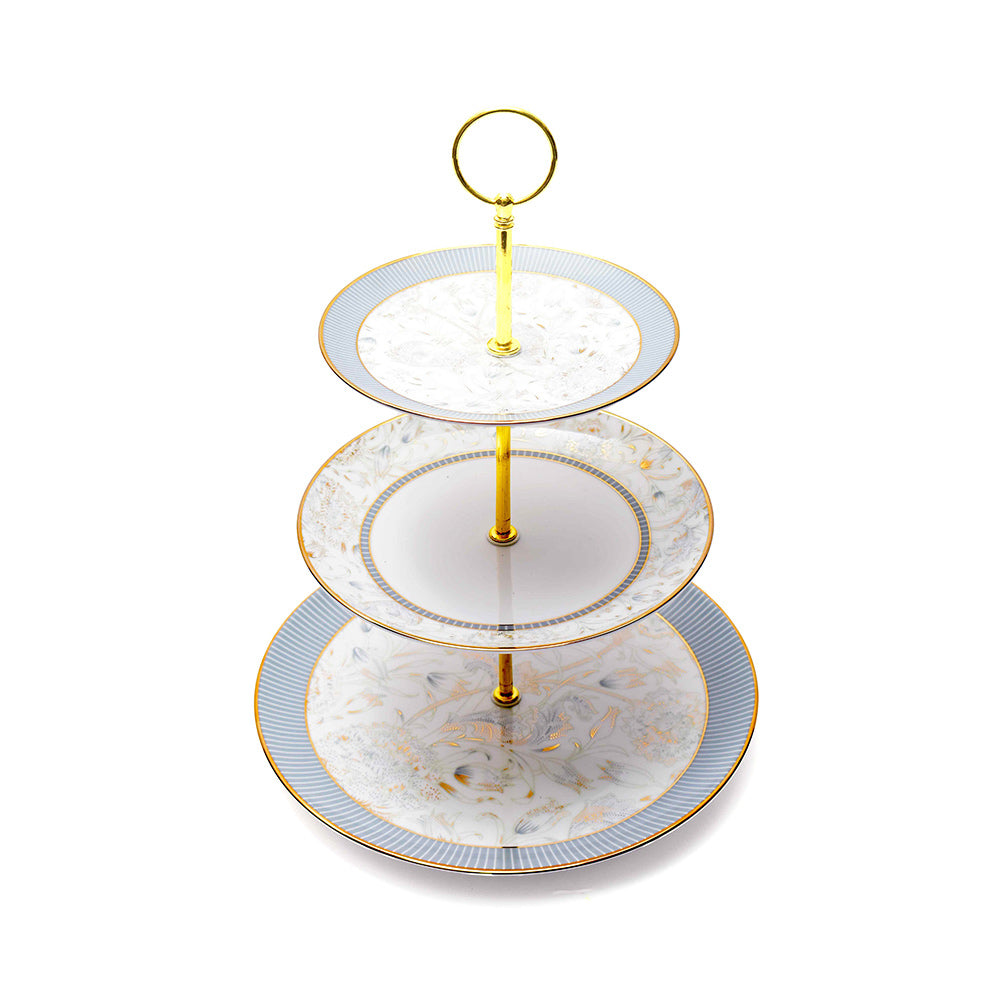 Grey Iris 3-Tier Serving Stand