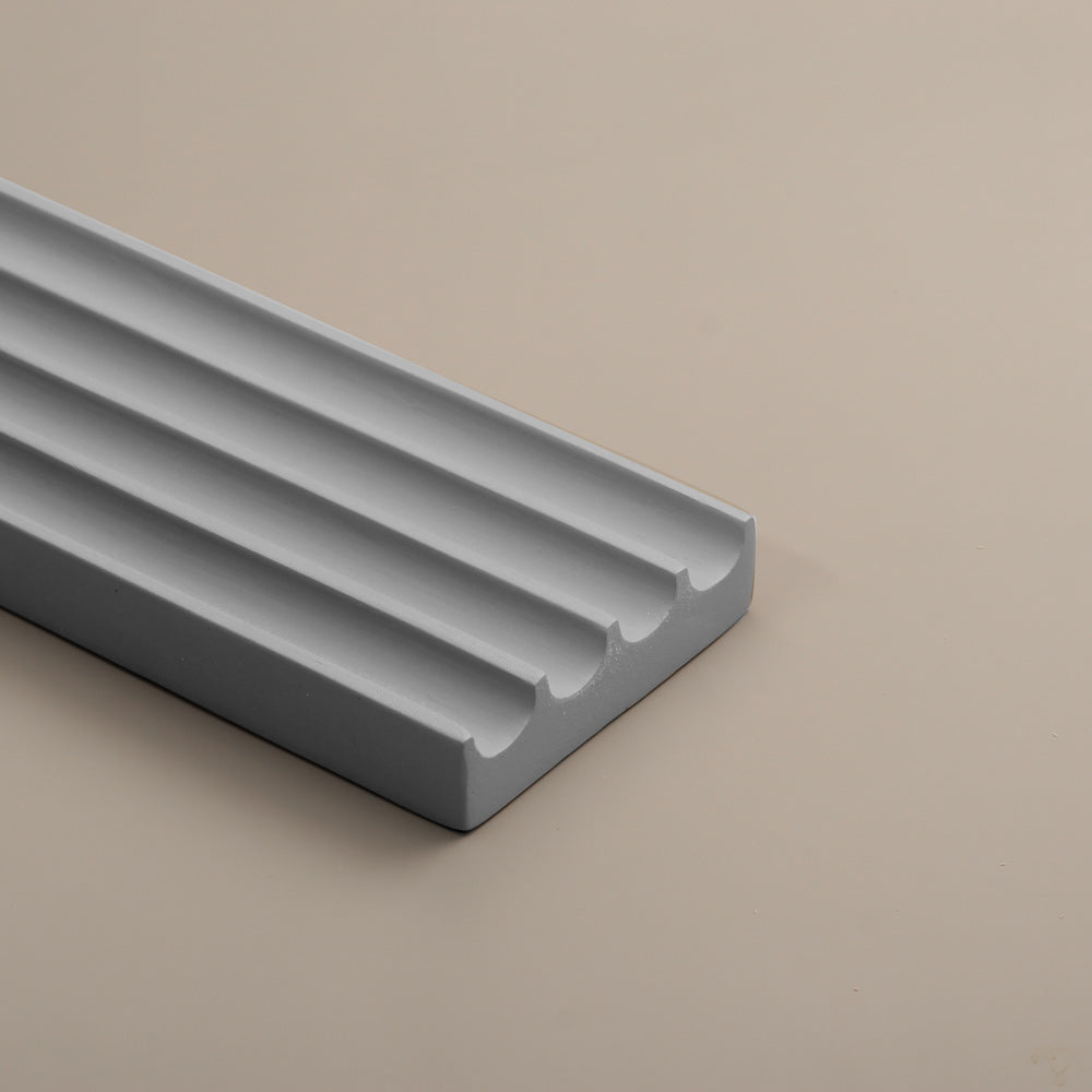 Grooves Pen Tray - Dark Grey