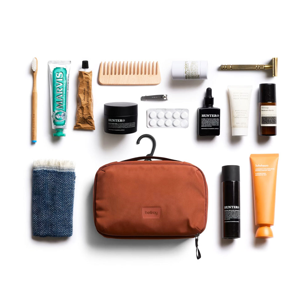 Hanging Toiletry Kit - Clay