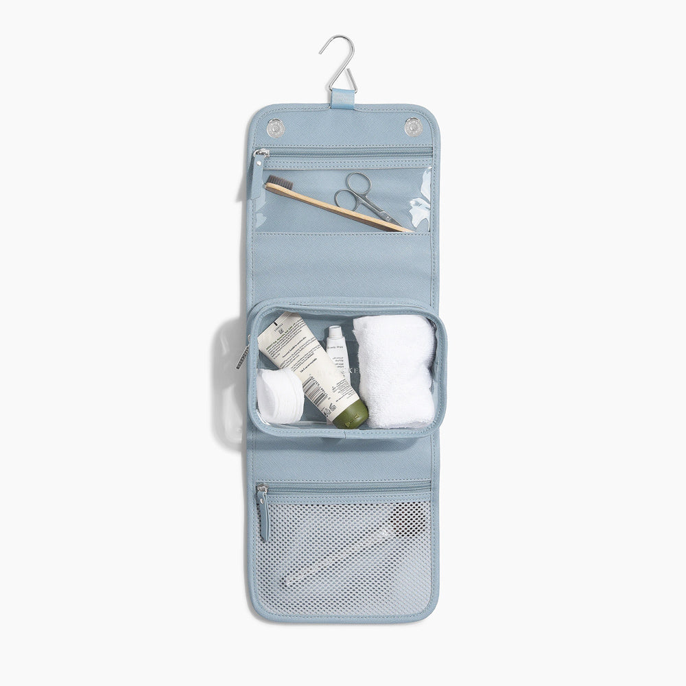 Hanging Travel Washbag - Dusky Blue