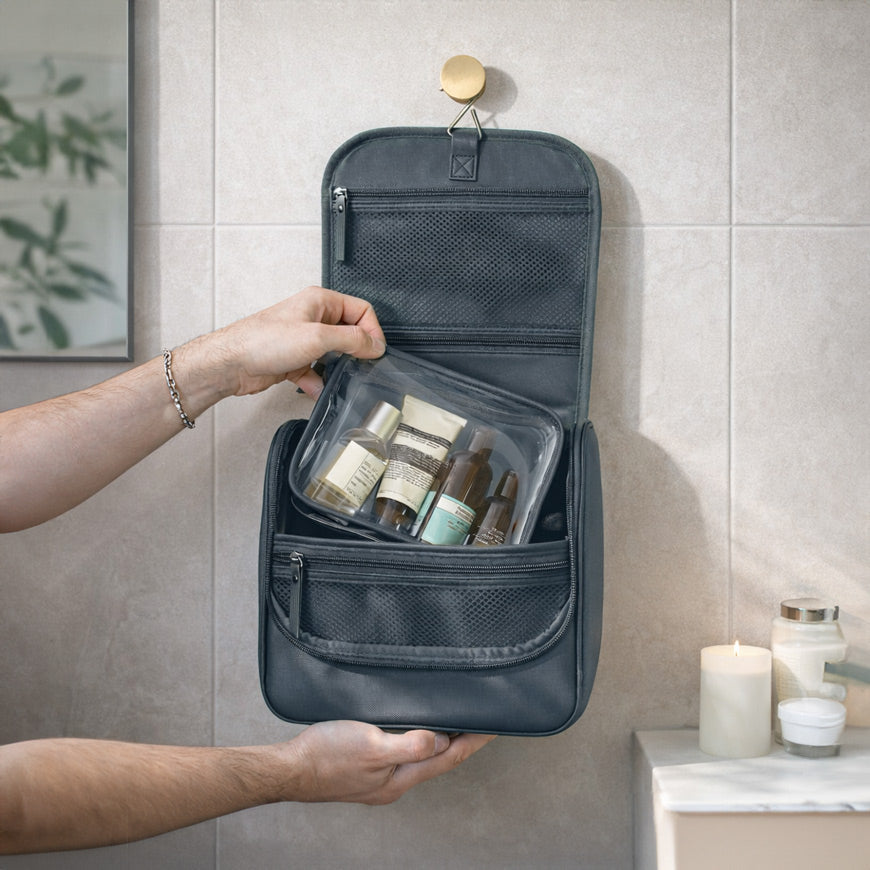 hanging travel toiletry bag australia Stackers Hanging Travel Washbag Large