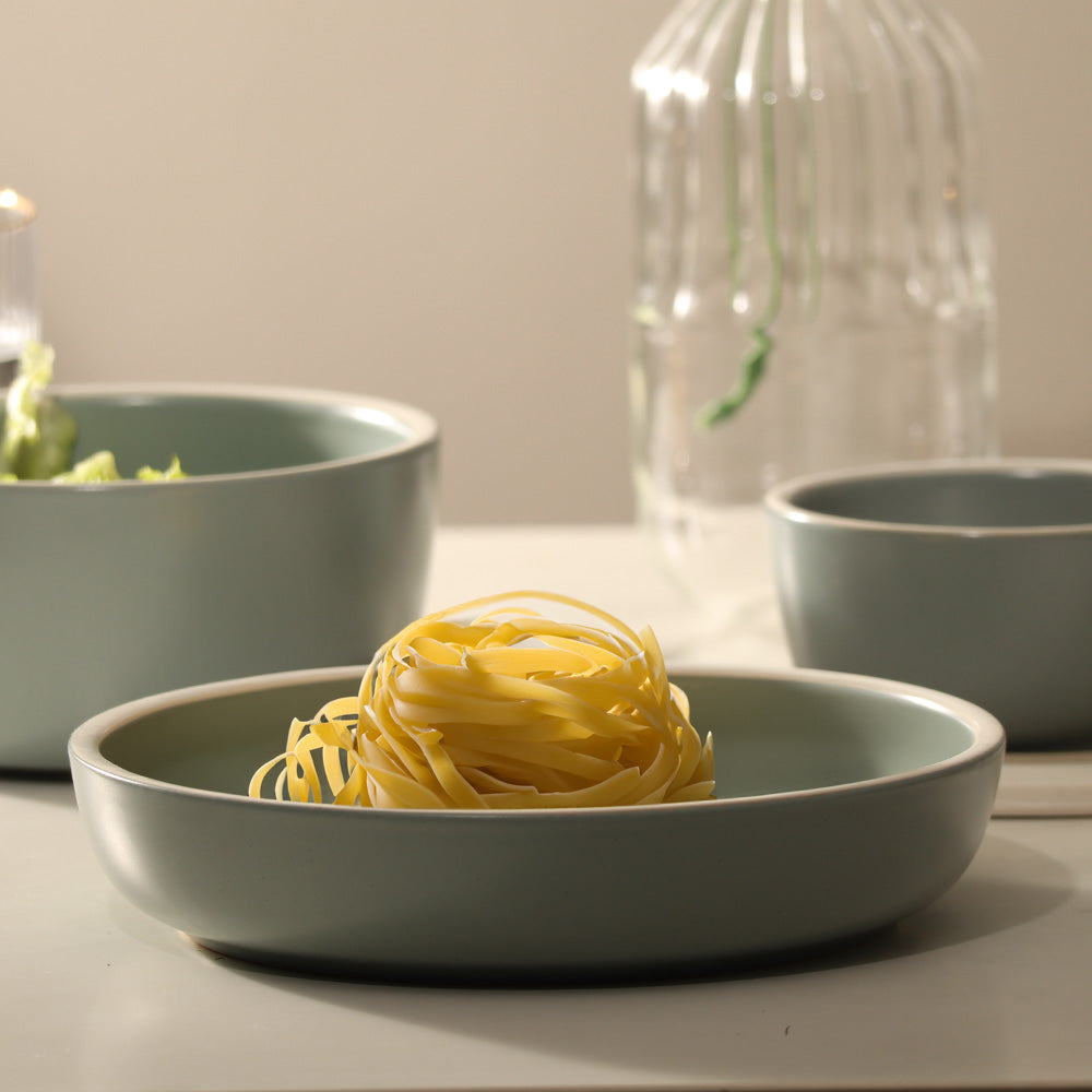 Harbor Pasta Plate - Eucalyptus Grey