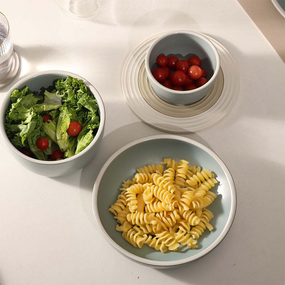 Harbor Pasta Plate - Eucalyptus Grey