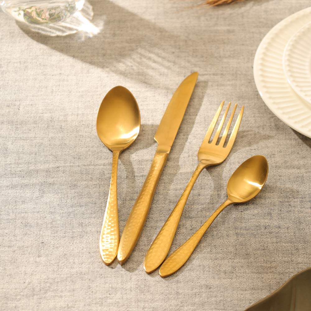 Harlow 24-piece Cutlery Set - Matte Gold