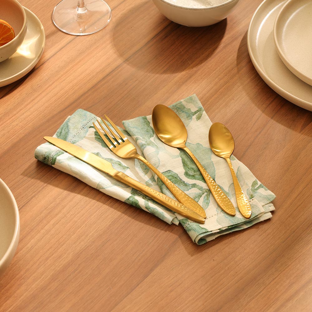 Harlow 24-piece Cutlery Set - Matte Gold