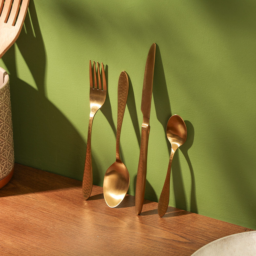 Harlow 24-piece Cutlery Set - Matte Gold