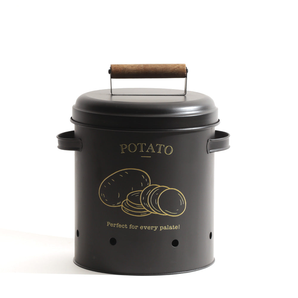 Haus Potato Storage Bin Large - Black