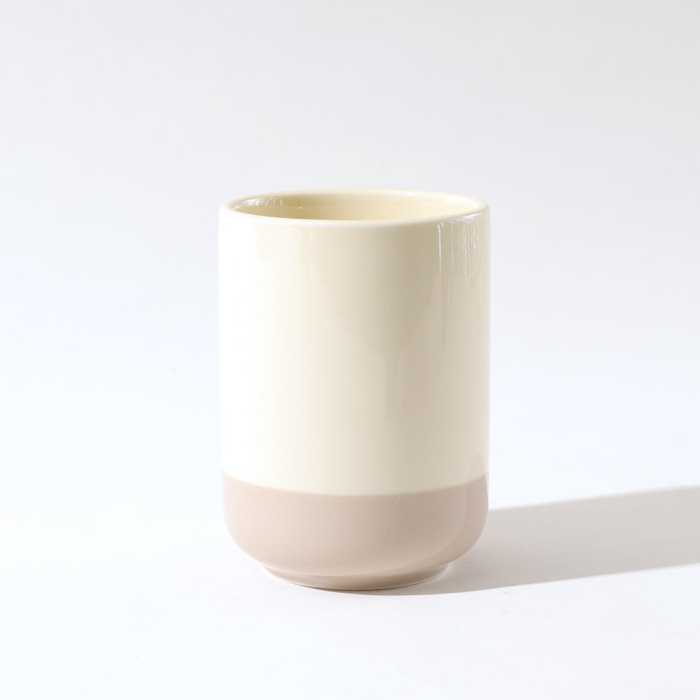 Haze Ceramic Toothbrush Tumbler - Cream Taupe