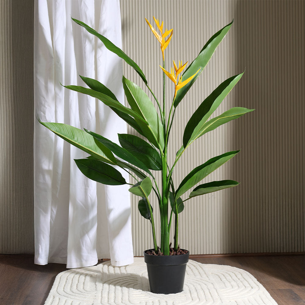 Bird-of-Paradise Artificial Potted Plant Tall - Yellow