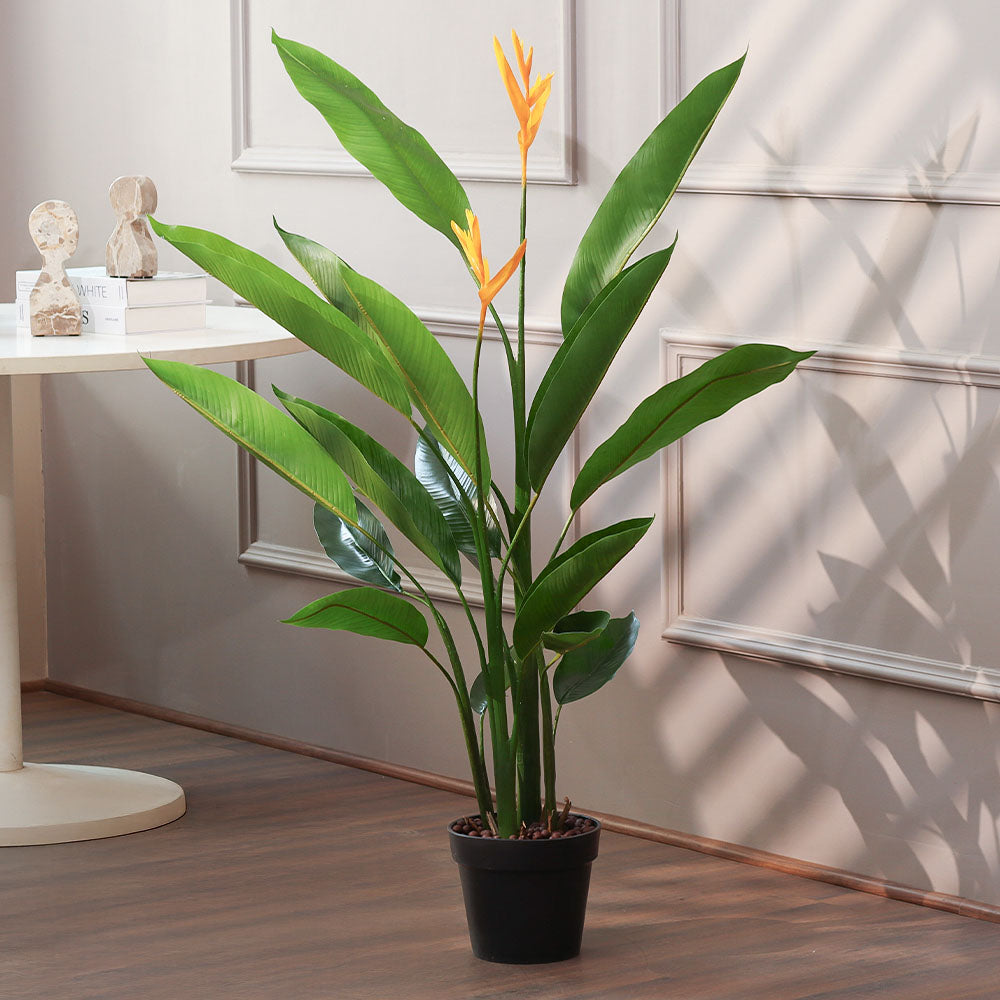 Bird-of-Paradise Artificial Potted Plant Tall - Yellow