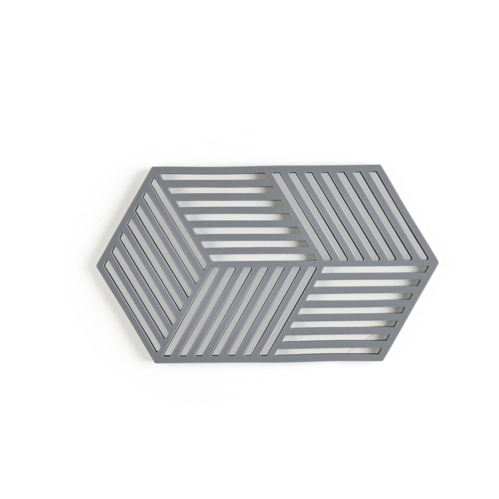 Hexagon Trivet Large - Cool Grey