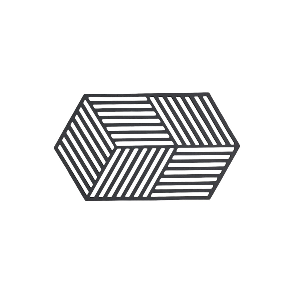 Hexagon Trivet Large - Black